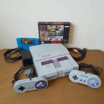 Comprar Video Game Super Nintendo Snes Fat Com 1 Cartucho Multijogos 2 Controles