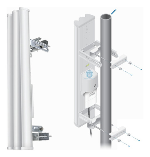 Antena Panel Sectorial 5ghz 19dbi 120º Ubiquiti Am-5g19-120