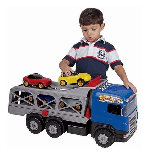 Caminhão Super Cegonha Azul 5059 - Magic Toys