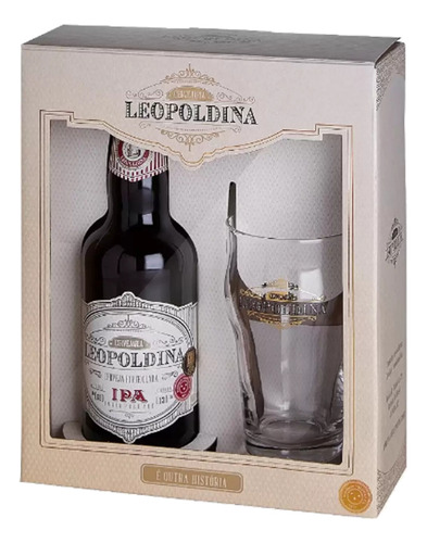 Kit Cerveja Leopoldina Ipa 500ml + Copo