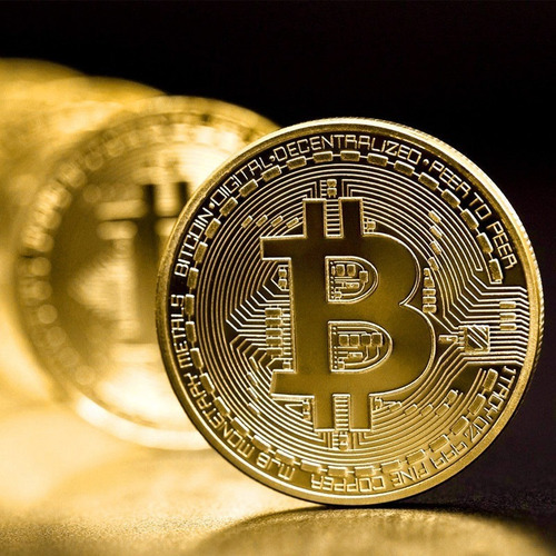 Imagen 4 de 5 de Moneda Bitcoin Física De Metal Sin Estuche - Rugidocl