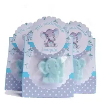 Comprar Souvenir Jabon De  Elefantito Baby Shower Personalizado X 30