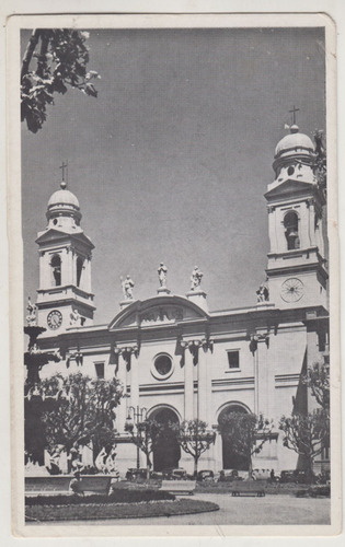 Antigua Postal Catedral De Montevideo Plaza Constitucion