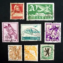 Comprar Suiza - Lote 8 Lindos Sellos Usados Altos L2299