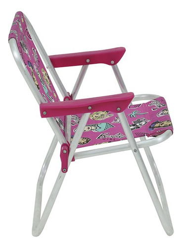 Cadeira De Piscina Bel Em Aluminio Cor Rosa Infantil 30kg