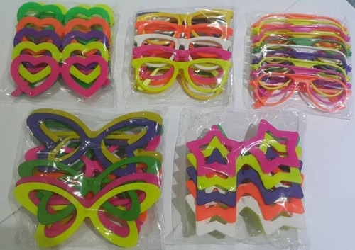 Kit Festa C/ 50 Oculos + 100 Pulseira Neon E 50 Bate Enrola