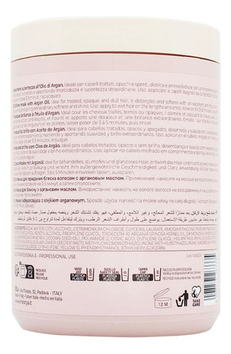 Mascarilla Inebrya Argan Age 1000ml Hidratación Y Brillo