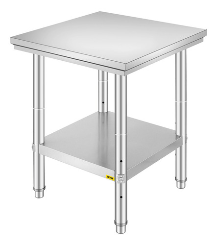 Vevor Mesa De Trabajo Cocina Acero Inoxidable 24x24x32 PuLG