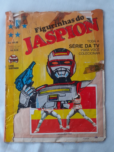 Álbum Jaspion E Changeman - Faltam 3 Fig. - Capa Rasgada