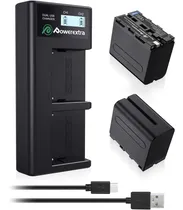 Comprar Cargador Powerextra Y Baterías Sony Np-f970