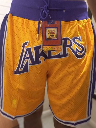 Imagen 1 de 3 de Shorts Básquet Lakers 