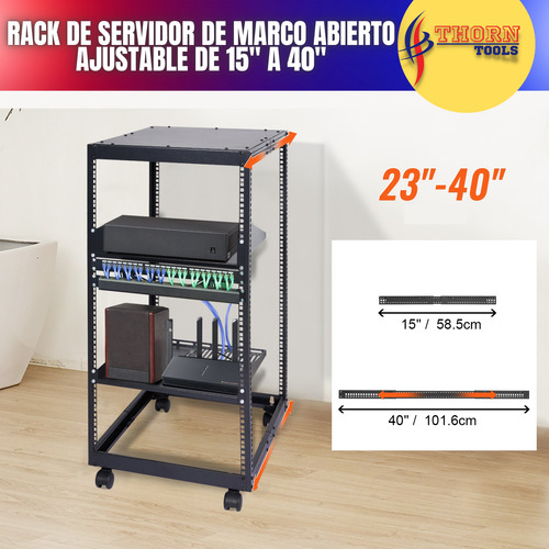 Rack De Servidor De Marco Abierto De 20u Para Montaje Libre