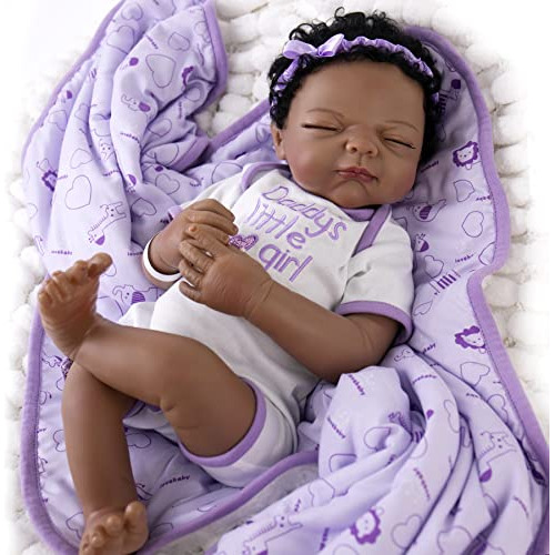 Aori Lifelike Reborn Baby Dolls 22 Pulgadas Black Realistic