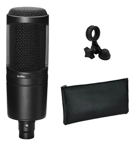 Microfone Condensador Cardióide Audio At2020 20-20000hz Três