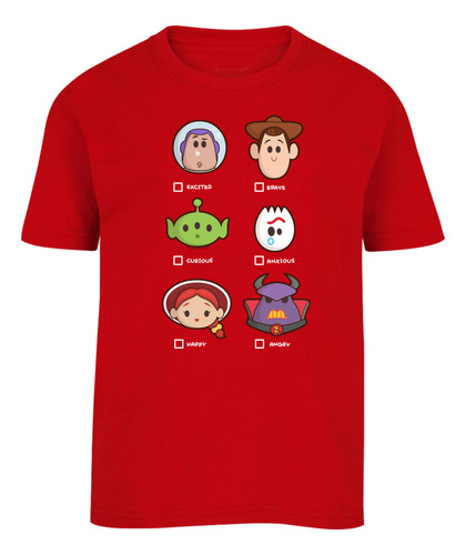 Pixar Playera Infantil Personajes Toy Story Emoji Oficial