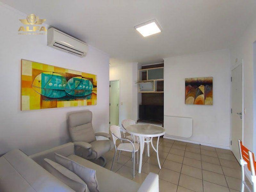 Imagem 3 de 20 de Flat À Venda Na Praia Das Pitangueiras, 2 Dormitórios, 1 Vaga. - Fl0003