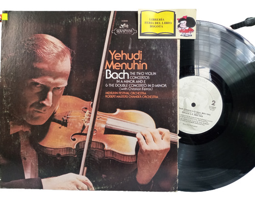 Lp - Acetato - Yehudi Menuhin - Bach - Violín Concertos