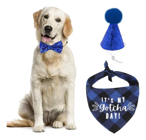 Urroma 3 Pcs Cumpleaños Para Perros Bandana Bandana Bow Tip