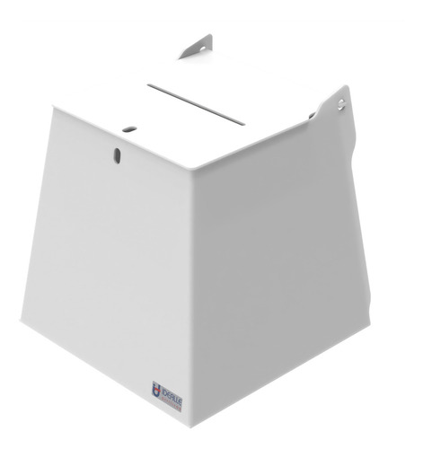 Urna Pirâmide De Acrílico Branco 20 Cm