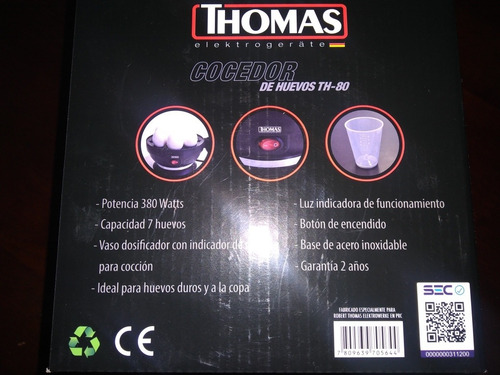 Cocedor De Huevos Thomas + Envío