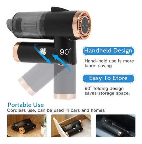 Aspirador De Mano Multiusos Para El Hogar Y Automóvil