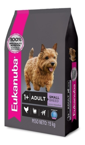 Imagen 1 de 1 de Alimento Eukanuba para perro adulto de raza pequeña sabor mix en bolsa de 15 kg