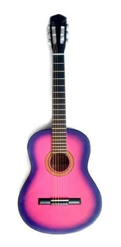 Guitarra Clásica Rosa Mini Niño + Funda  Nj Radalj Oferta!!!