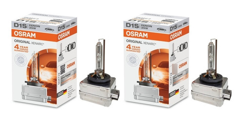Paquete De 2 Focos Osram Xenarc Original D1S 35W