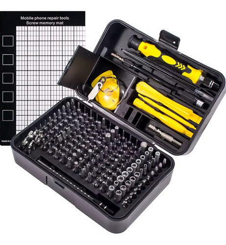 Kit Ferramentas 170 Pç Magnética P/ Reparo Técnico Notebook