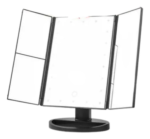 Espejo Triple Desplegable Luces Led 22 Luces Maquillaje