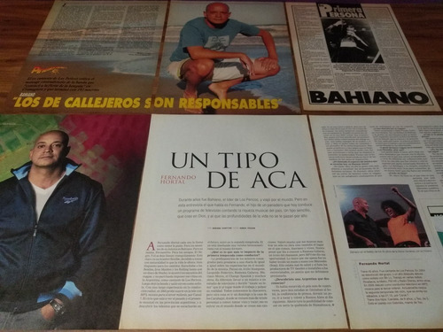 (aq058) Los Pericos * Bahiano * Recortes Revistas Clippings (Usado)