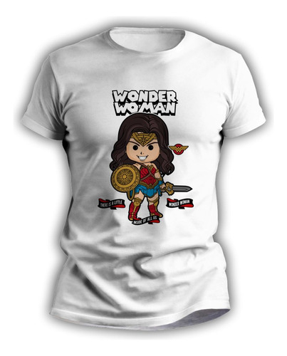 Remera Personalizada Sublimada Adultos Wonder Woman - 7108