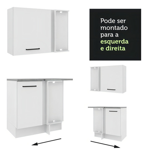 Cozinha Completa Cant Madesa Agata 479001 C Arm Balc S Tam B Cor Branco