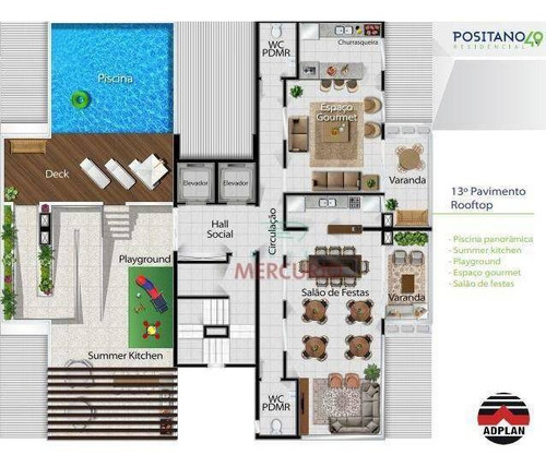 Imagem 6 de 7 de Apartamento Com 2 Dormitórios À Venda, 69 M² Por R$ 329.000,00 - Altos Da Cidade - Bauru/sp - Ap3949