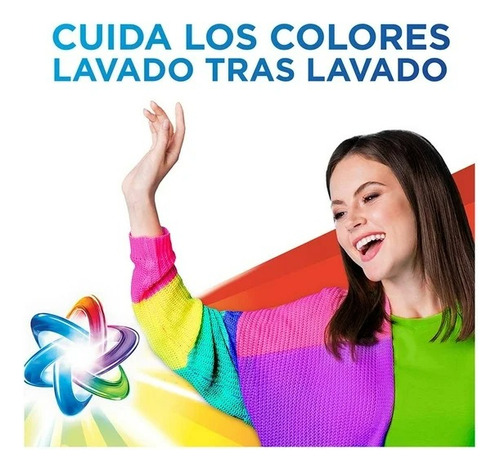 6 Pzas Detergente En Polvo Ariel Revitacolor Cuida La Ropa D
