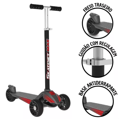 Triciclo Escolar 3 Roda Velotrol Pega Carona Motoca Infantil