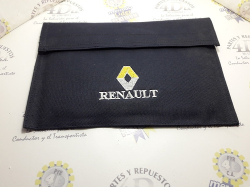 Porta Documentos Renault (azul Marino) Flete Gratis Mrw