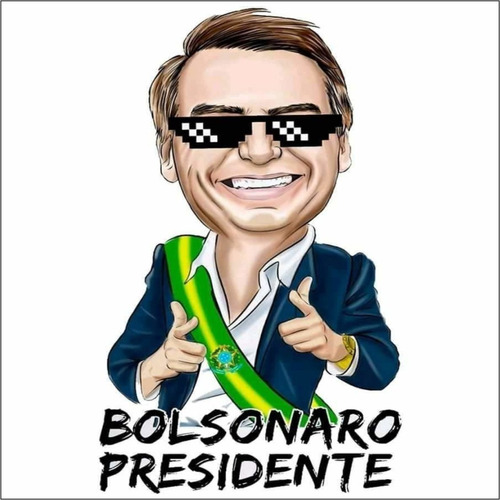 Imagem 1 de 10 de 20 Stikers Pró Bolsonaro - Adesivos 10x10cm