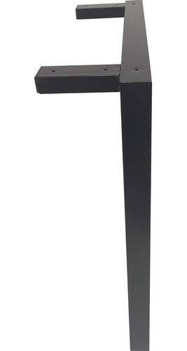 Imagem 2 de 4 de 2 Pé Base Jantar 75cm Industrial Quadrado Tubo Metalon 50x30