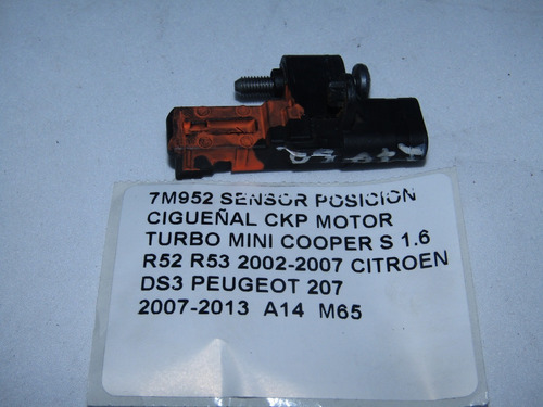 Sensor Posicion Cigueñal Ckp Mini Cooper S 1.6 R52 2002-2007