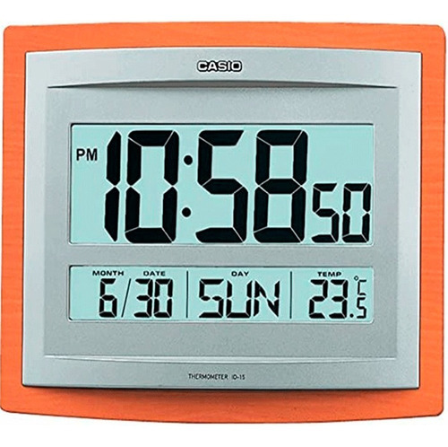 Imagen 1 de 2 de Reloj Pared Casio Digital Id-15-5 Relojesymas