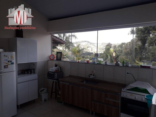 Linda Chácara Com Escritura, 03 Dormitórios, Vista Deslumbrante, Pertinho Da Cidade, À Venda, 1960 M² Por R$ 520.000 - Pedra Bela/sp - Ch0499