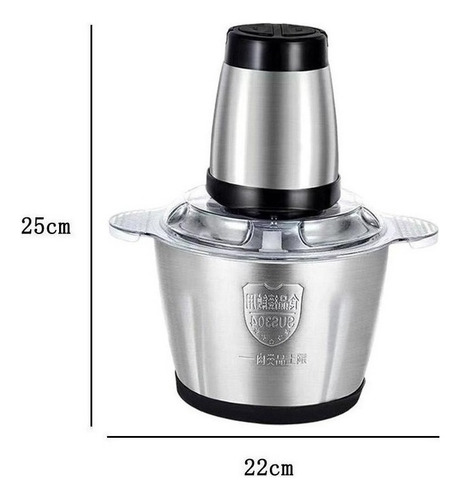Processador Triturador De Alimentos Carne Elétrica 2l 500w