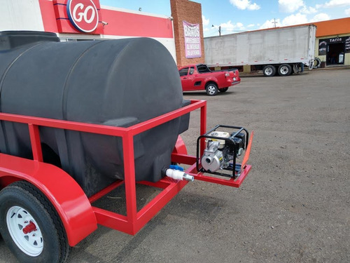 Remolque Con Tanque Nodriza De 2,850lts C/motobomba Nuevo