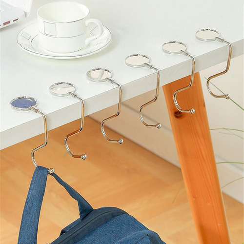 Ganchos De Mesa, Colgadores De Bolsas, Portátiles, Plegables