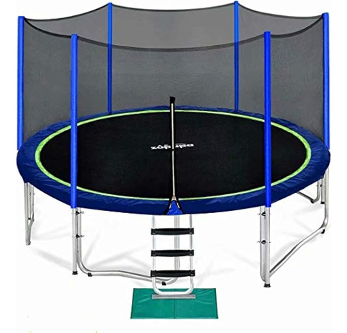 Zupapa 15 14 12 10 Trampolín Para Niños De 8 Pies Con Red De