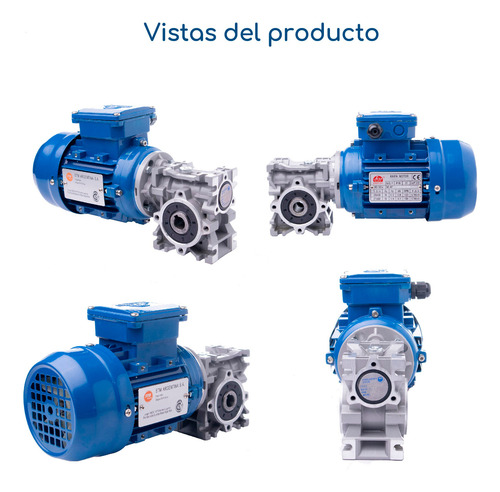 Motorreductor Trifásico 4hp Caja 110 1:60 25rpm 620n.m