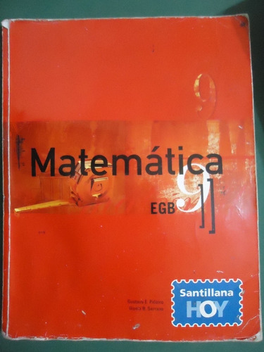 Libro Matemática 9 Santillana 