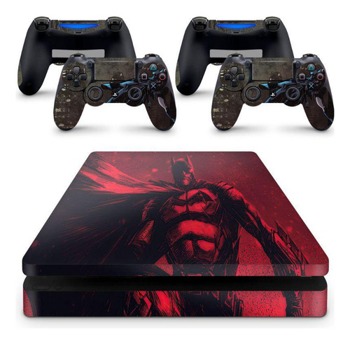 Skin Adesivo Protetor Para Ps4 Slim Batman Bruce Wayne B1