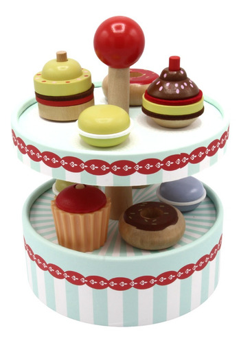 Juego De Pastelería Y Cupcakes De Madera.